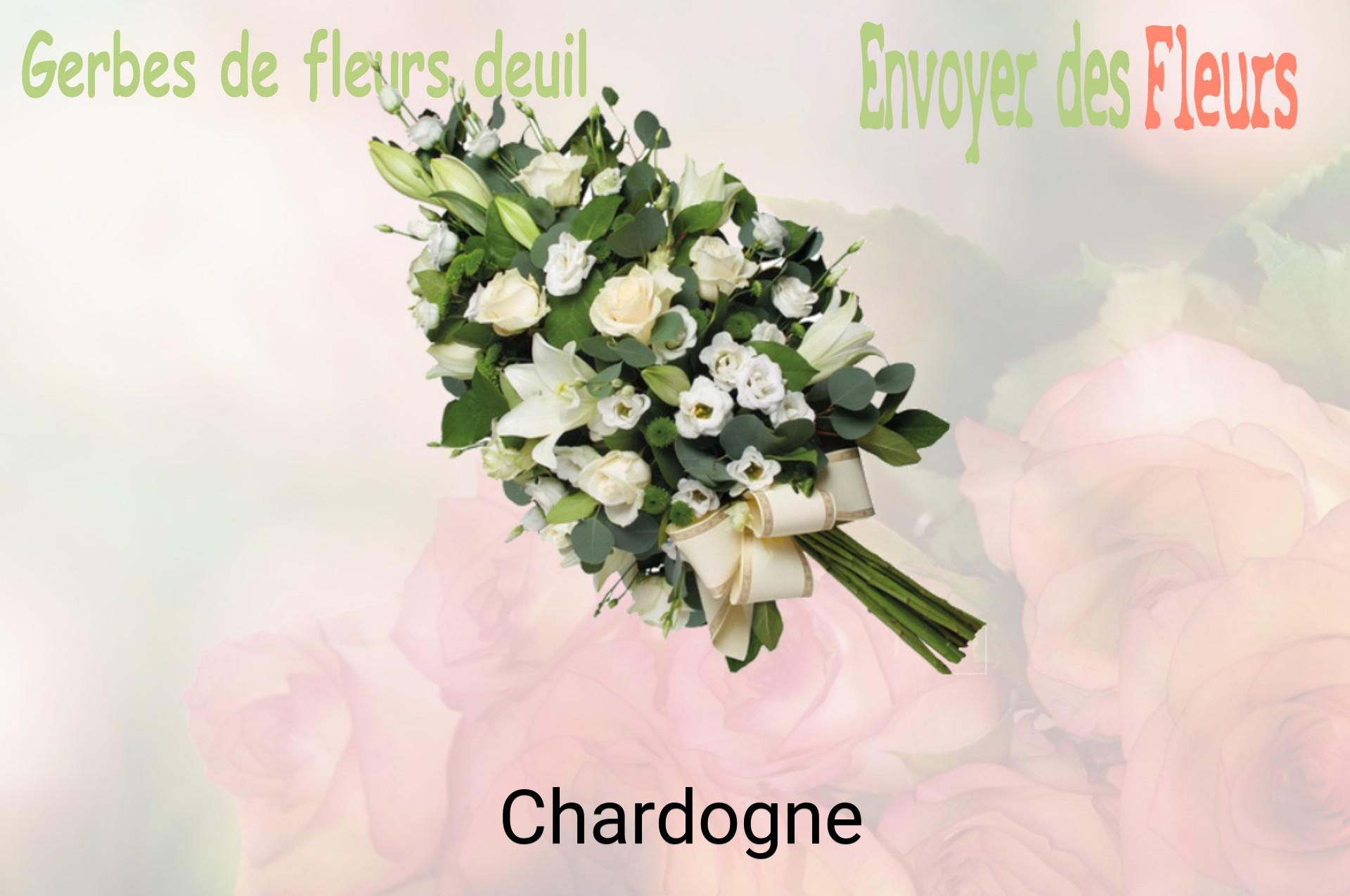 Gerbe de fleurs de deuil livrée à Chardogne